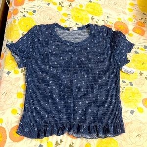Navy Floral Shirt